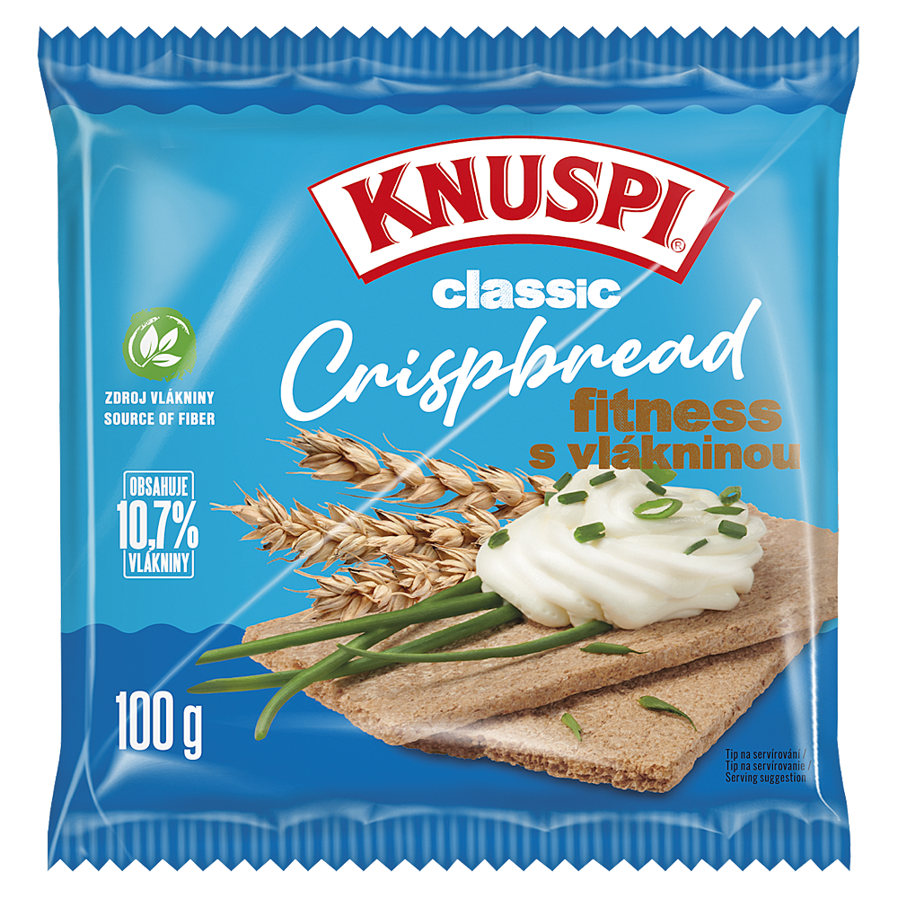 KNUSPI Crispbread fitness s vlákninou 100 g