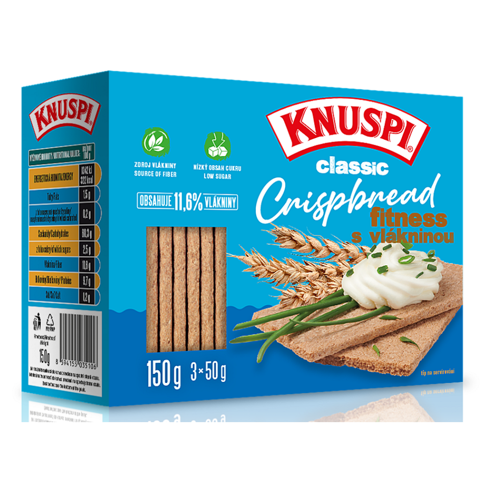 E-shop KNUSPI Crispbread fitness s vlákninou 150 g