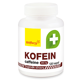 WOLFBERRY Kofein 120 kapslí (Na energii, při únavě) - Jednosložkové
