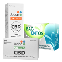 BAC-ENTOS Probiotika a JADON CBD kapsle a olej