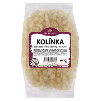 AMARANTH Kolínka rýžová 200 g (Bezlepkové těstoviny)