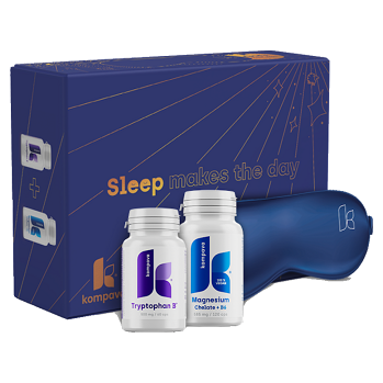 KOMPAVA Balík pro lepší spánek + DÁREK oční maska (Hořčík, magnézium) - Vícesložkové
