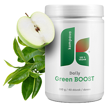 KOMPAVA Daily Green BOOST 280 g 40 dávek (Doplňky stravy na hubnutí, dietu) - Vícesložkové