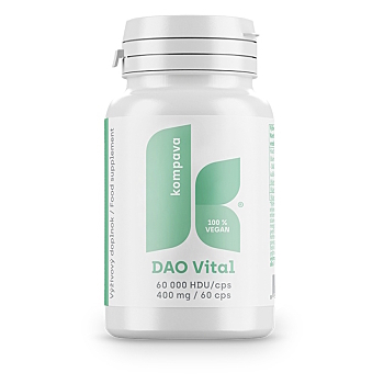 KOMPAVA DAO Vital 400 mg 60 kapslí (Trávící enzymy) - Vícesložkové