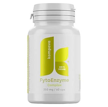 KOMPAVA FytoEnzyme complex 350 mg 60 kapsúl (Na podporu trávení a vylučování) - Vícesložkové