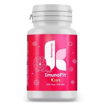 KOMPAVA ImunoFit KIDS 400 mg 60 kapslí (Vitamíny a multivitamíny pro děti) - Vícesložkové, Přírodní
