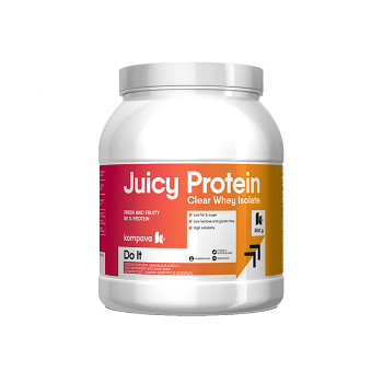 KOMPAVA Juicy protein mango-peach 300 g (Syrovátkové proteiny)