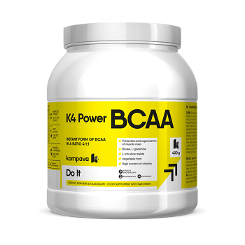 KOMPAVA K4 power BCAA 4:1:1 instant mango 400 g 36 dávek