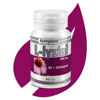 KOMPAVA L-lyzín extra 400 mg 60 kapslí