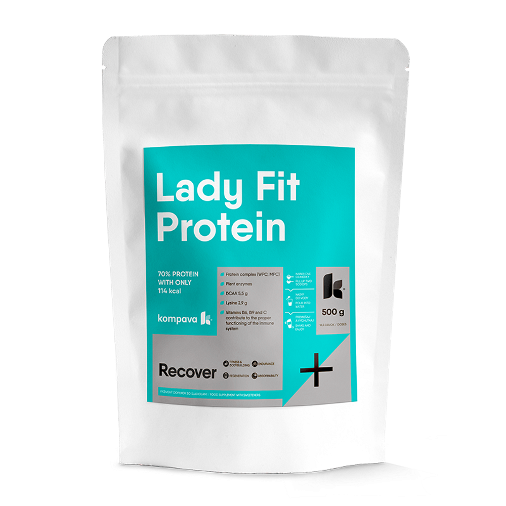 E-shop KOMPAVA LadyFit protein vanilka a smetana 500 g