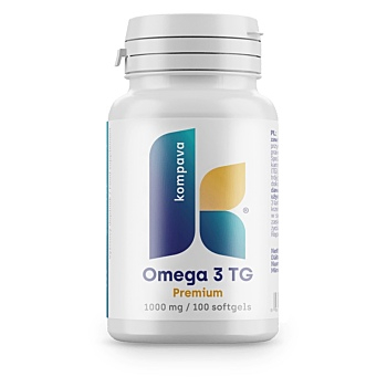 KOMPAVA Omega-3 TG premium 100 kapslí (Omega 3 a rybí olej) - Vícesložkové