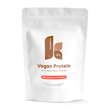 KOMPAVA Vegan protein čokoláda-skořice 525 g 15 dávek