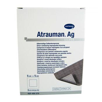 HARTMANN Atrauman Ag antiseptické krytí se stříbrem 5x5 cm 3 kusy