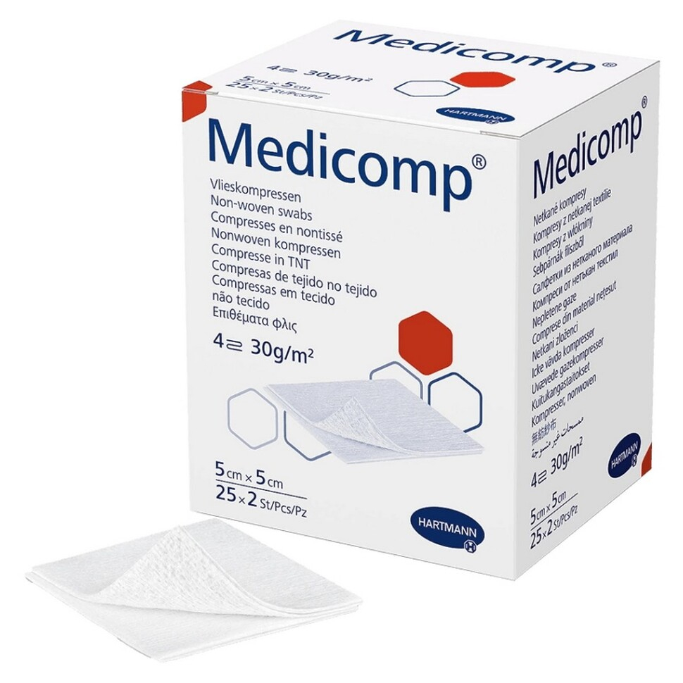E-shop Kompres Medicomp sterilní 5x5 cm/25x2ks