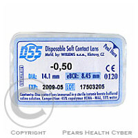 Kontaktní čočka měkká D 55  -0,50D/8,45 mm 1 ks zkušební