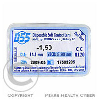 Kontaktní čočka měkká D 55  -1,50D/8,90 mm 1 ks zkušební