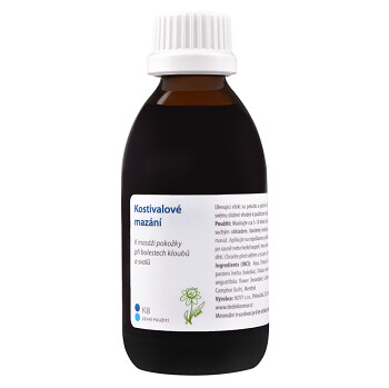 DĚDEK KOŘENÁŘ Kostivalové mazanie K8 200 ml (Masážní gely, roztoky) - Bylinné