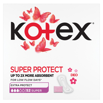 KOTEX Slipové vložky Normal+ Deo 56 kusů (Slipové vložky) - Normal plus
