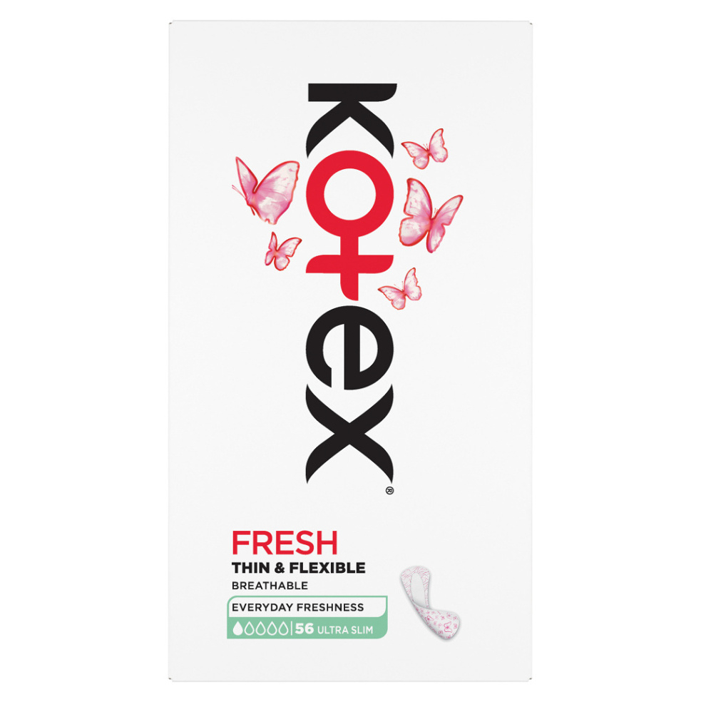 KOTEX Slipové vložky UltraSlim Fresh 56 kusů