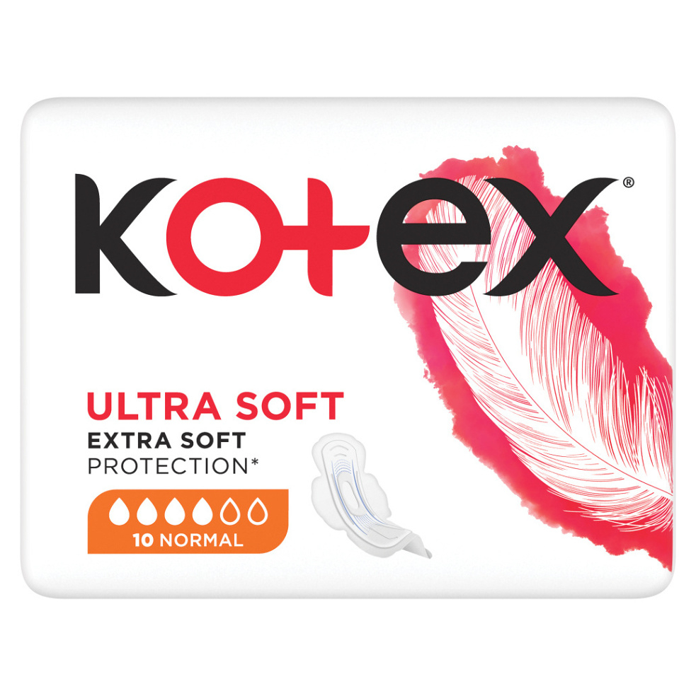 KOTEX Ultra Soft Dámské hygienické vložky Normal 10 kusů