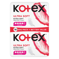 KOTEX Ultra Soft Dámské hygienické vložky Super 16 kusů