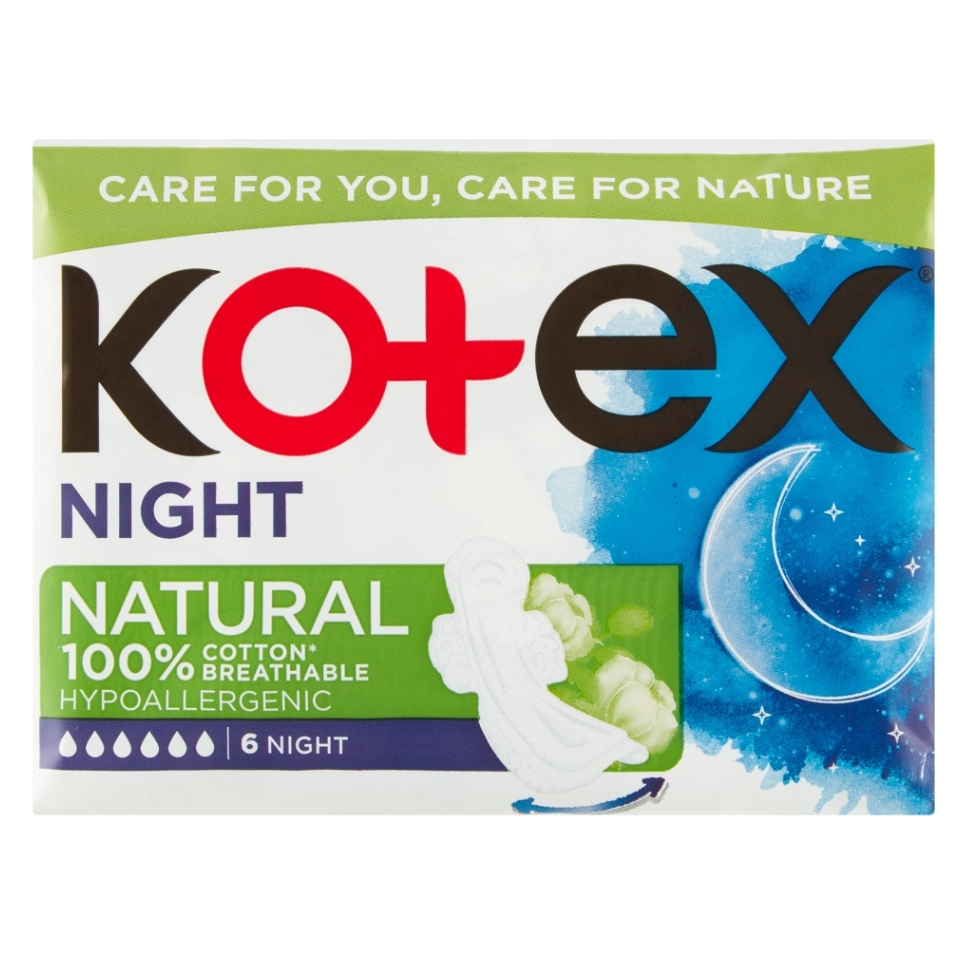 E-shop KOTEX NATURAL Night 6 ks