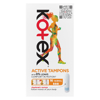 KOTEX Active Tampony Normal 16 kusů