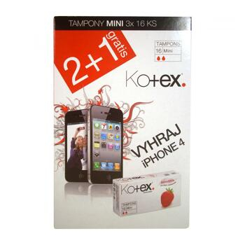 Kotex tampony mini tripack (16x3) (Tampóny) - Mini