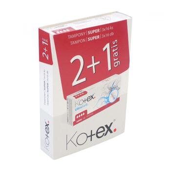 KOTEX Tampóny UltraSorb Super 3x16 ks