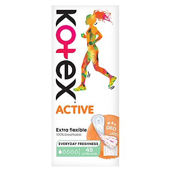 KOTEX Ultraslim active deo slipové vložky 48 ks (Slipové vložky)