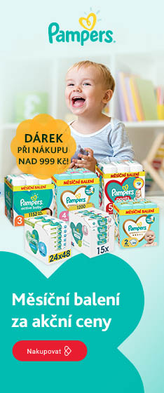 PAMPERS měsíční balení + dárek