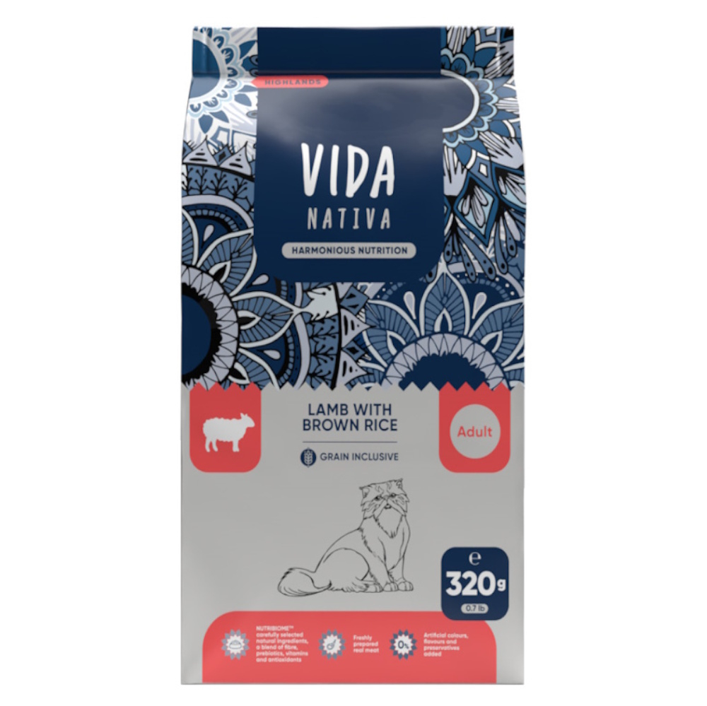 E-shop KRAFTIA Vida Nativa Adult Lamb&Rice granule pro kočky, Hmotnost balení: 1,4 kg