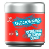 WELLA Shockwaves (Mess Maker Ultra Strong) krémový gel na vlasy 150 ml