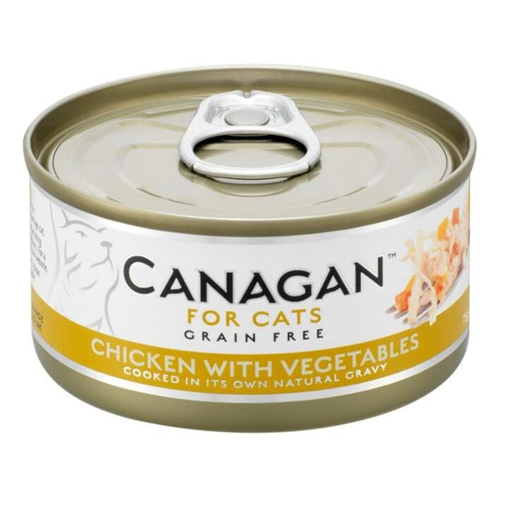 E-shop CANAGAN Chicken with vegetables konzerva pro kočky 75 g