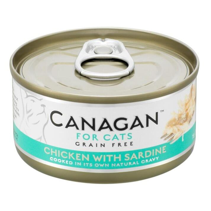Levně CANAGAN Chicken with sardine konzerva pro kočky 75 g
