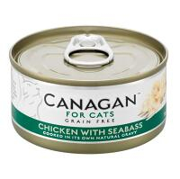 CANAGAN Chicken with seabass konzerva pro kočky 75 g
