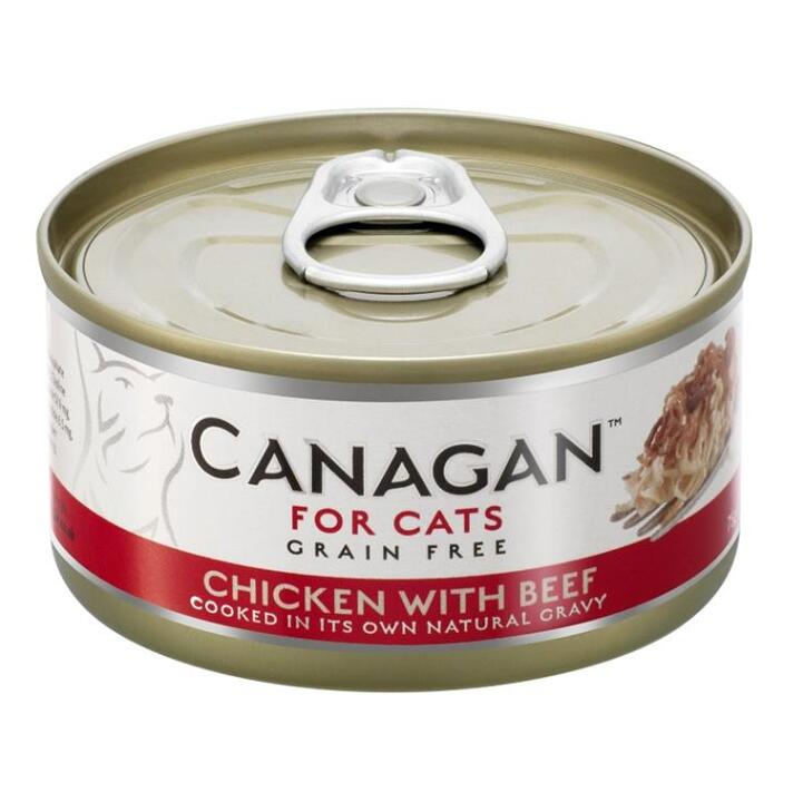 E-shop CANAGAN Chicken with beef konzerva pro kočky 75 g