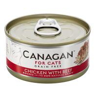 CANAGAN Chicken with beef konzerva pro kočky 75 g