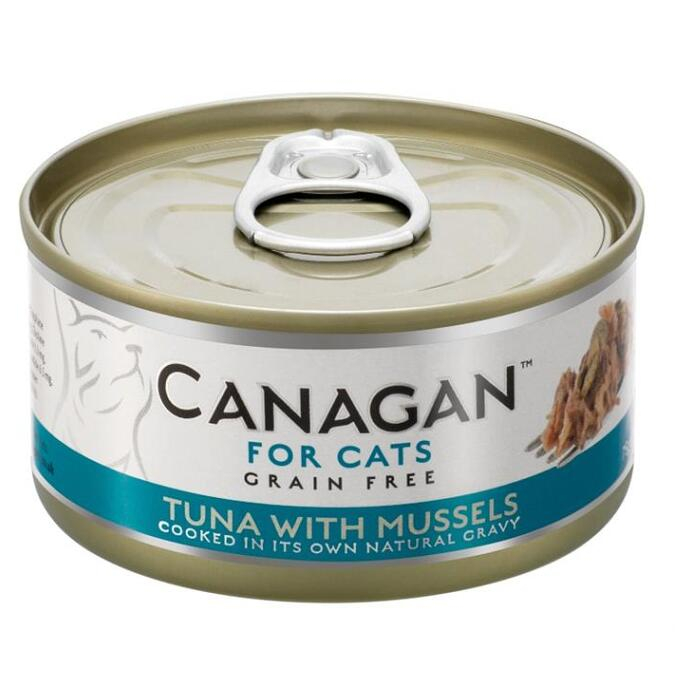 Levně CANAGAN Tuna with mussels konzerva pro kočky 75 g