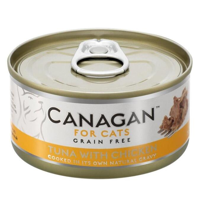 Levně CANAGAN Tuna with chicken konzerva pro kočky 75 g