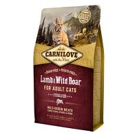 CARNILOVE  Lamb & Wild Boar Grain Free granule pro kastrované kočky 1 ks, Hmotnost balení: 6 kg