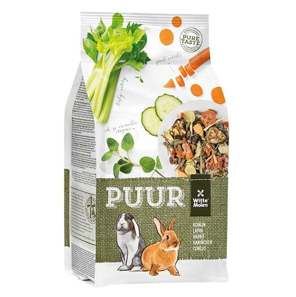 WITTE MOLEN Puur rabbit krmivo pro dospělé králíky 1 kus, Hmotnost balení: 5500 g