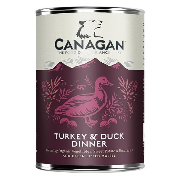 E-shop CANAGAN Turkey & duck dinner konzerva pro psy 400 g