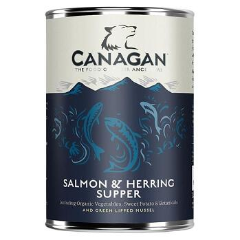 CANAGAN Salmon & herring supper konzerva pro psy 400 g