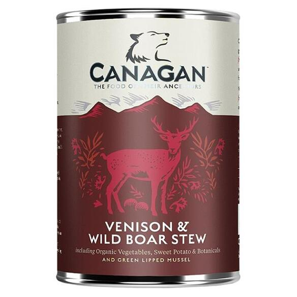 Levně CANAGAN Venison & wild boar stew konzerva pro psy 400 g