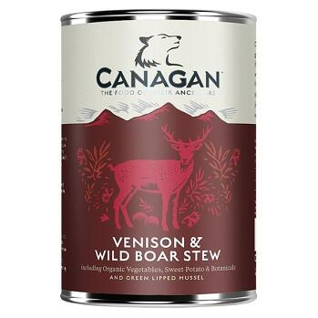 CANAGAN Venison & wild boar stew konzerva pro psy 400 g (Konzervy pro psy)