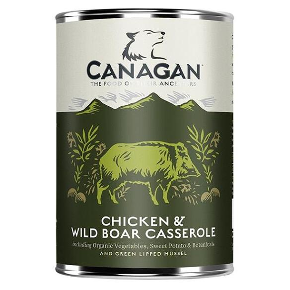E-shop CANAGAN Chicken & wild boar casserole konzerva pro psy 400 g