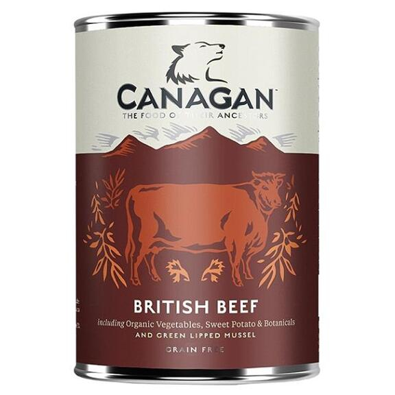 CANAGAN British beef konzerva pro psy 400 g