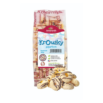AMARANTH Kroužky jogurtové 100 g (Bezlepkové křupky a cereálie) - Sladké