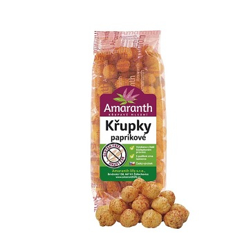 AMARANTH Křupky paprikové 80 g (Bezlepkové křupky a cereálie) - Slané